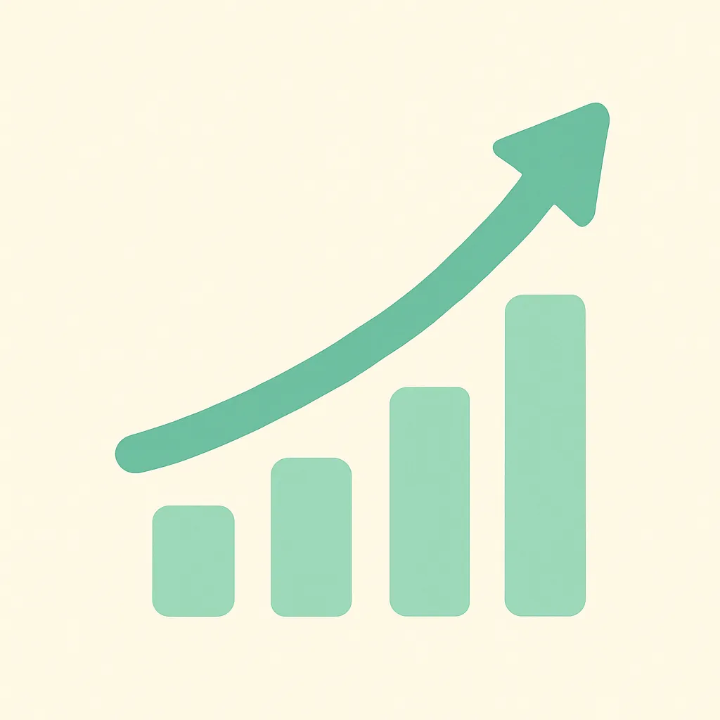 Growth chart icon representing progress